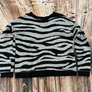 Christian Siriano Zebra Print Sweater Women’s Large